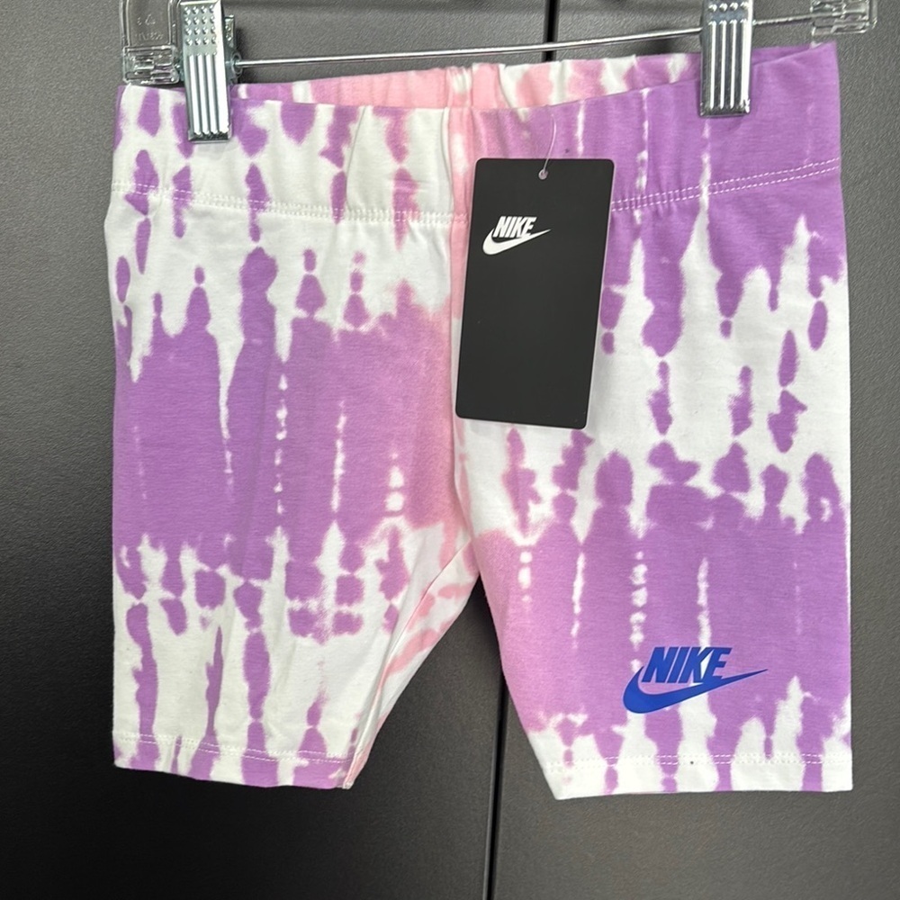Nike Arctic Punch bike shorts, elastic waist,stretch, tie dye, Swoosh logo